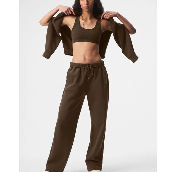 *Espresso Brown Accolade Straight Leg Sweatpant - Picture 1 of 6